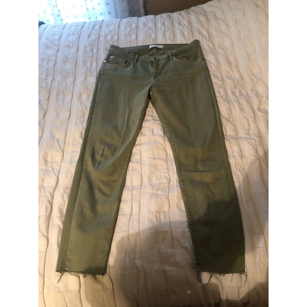 Zara Green Skinny Jeans